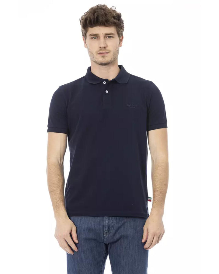 Embroidered Polo Shirt with Short Sleeves M Men