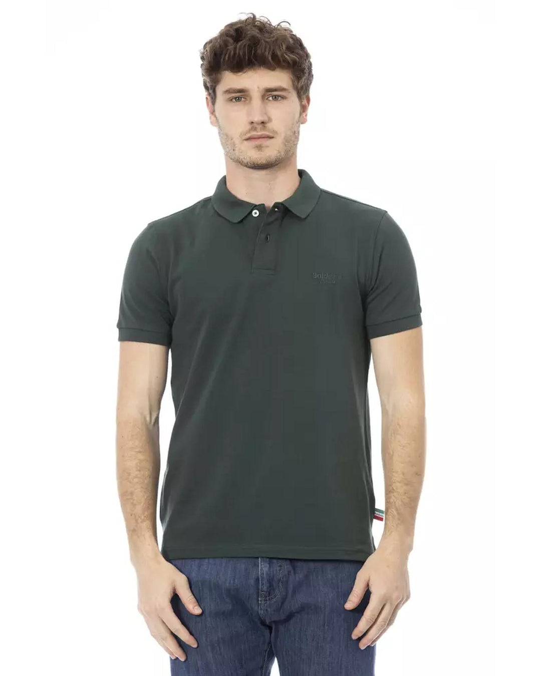 Embroidered Short Sleeve Polo Shirt L Men