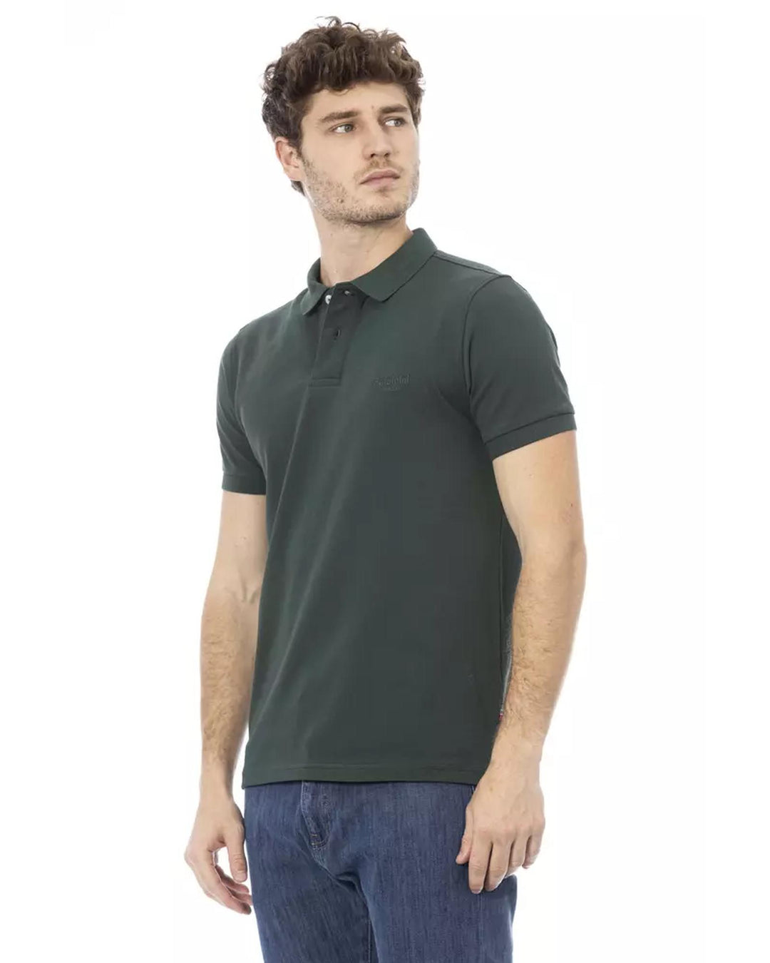 Embroidered Short Sleeve Polo Shirt L Men