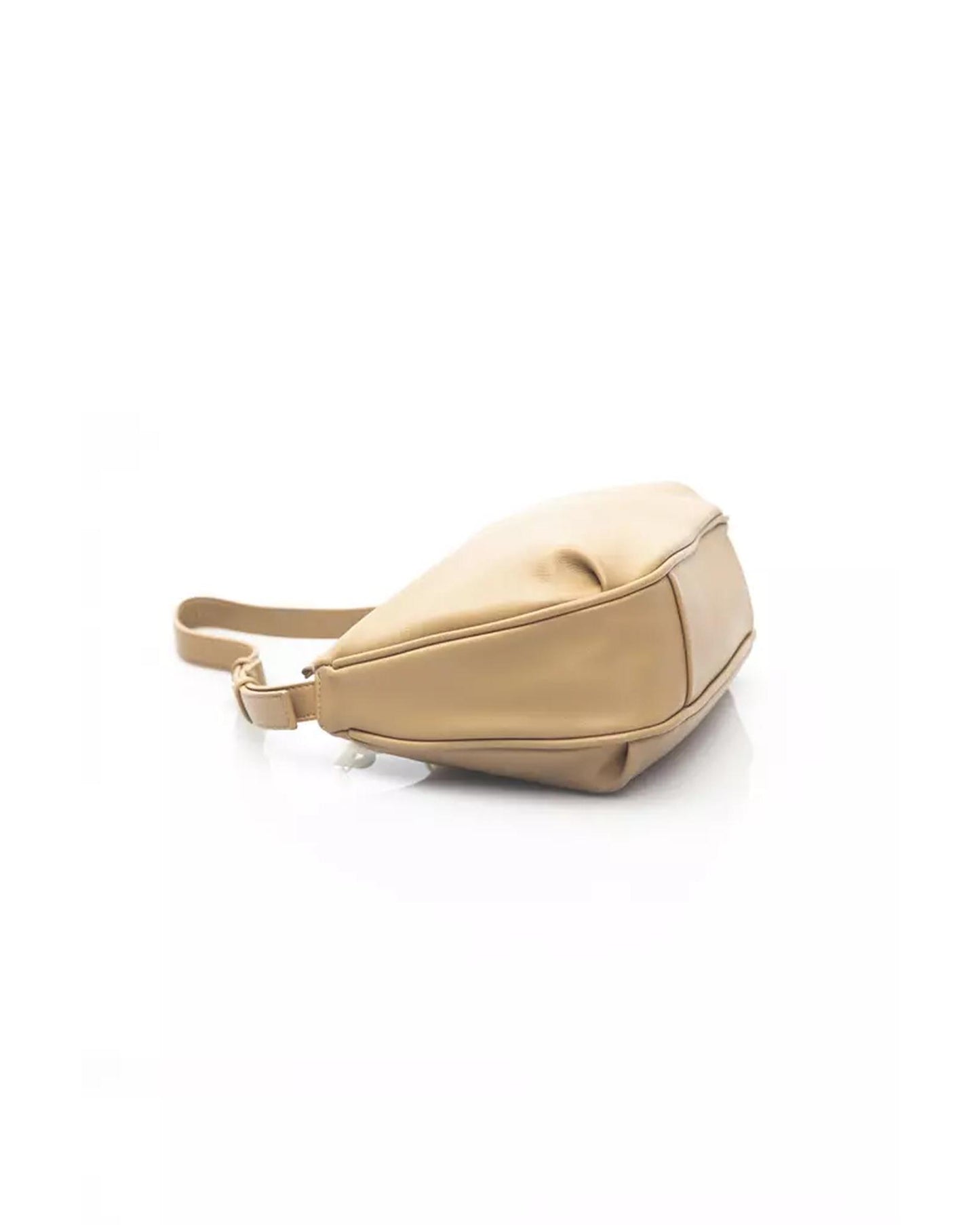 Golden Logo Zippered Bag with Internal Compartments One Size Women