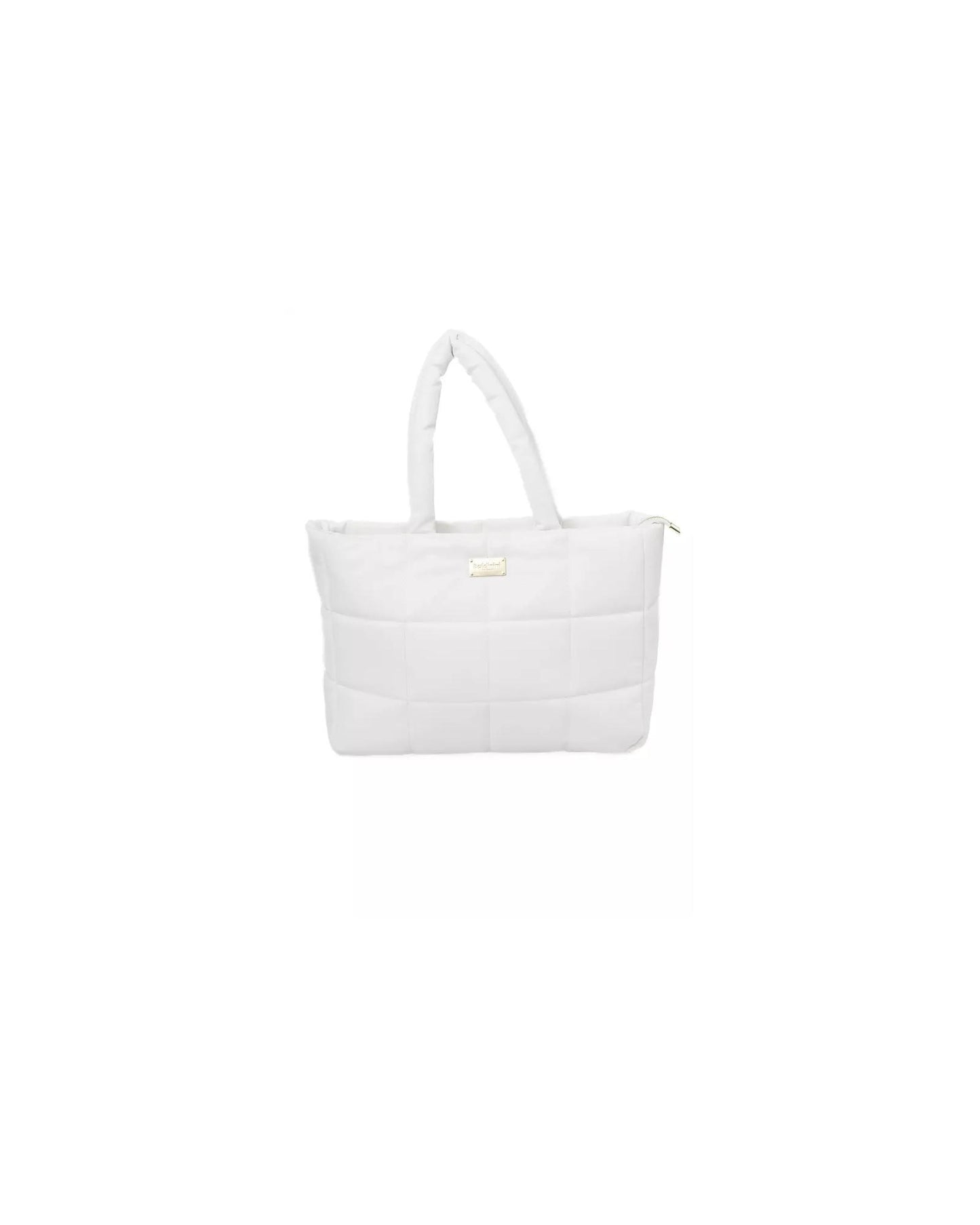 Golden Logo Zip Closure Bag with Internal Compartments One Size Women