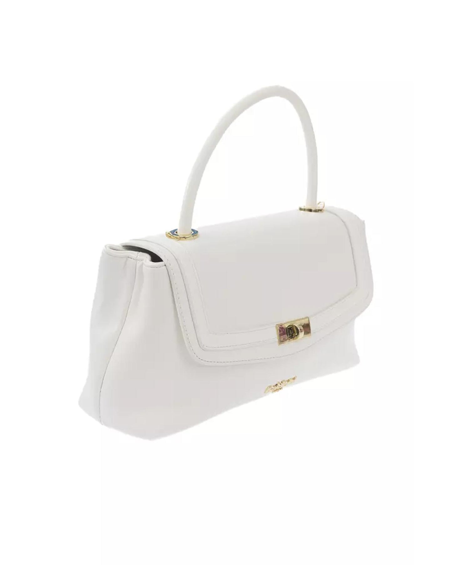 Flap Closure Shoulder Bag with Internal Compartments and Golden Details One Size Women