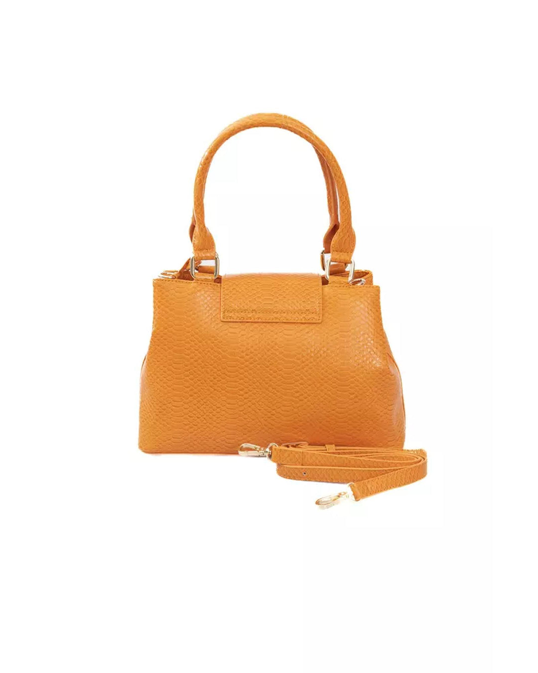 Flap Closure Double Compartment Shoulder Bag with Golden Details One Size Women