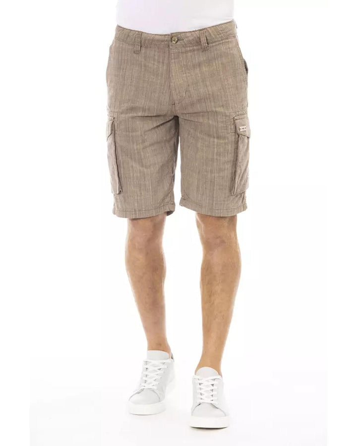 Cargo Shorts with Front Zipper and Button Closure Multiple Pockets W32 US Men