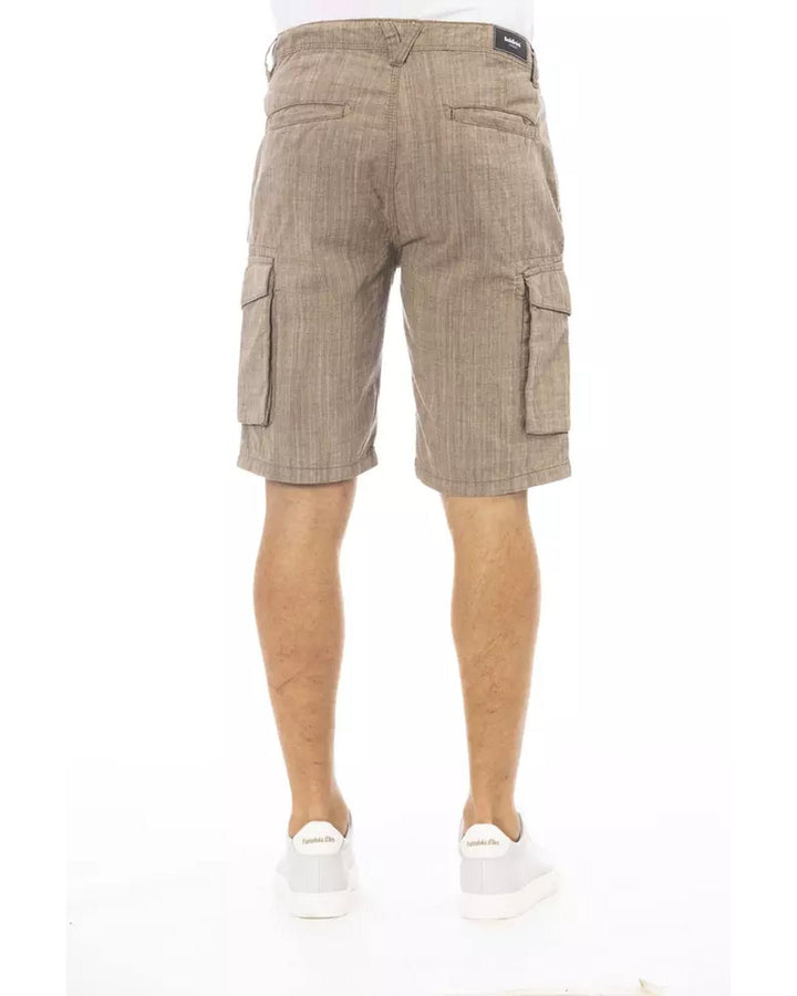 Cargo Shorts with Front Zipper and Button Closure Multiple Pockets W36 US Men