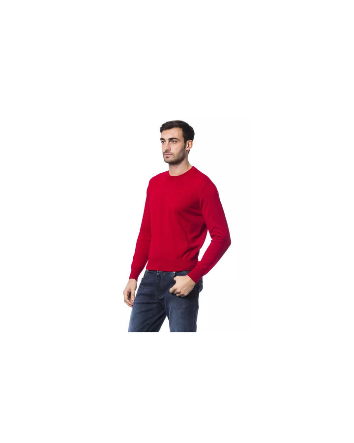 Embroidered Merino Wool Crew Neck Sweater XL Men