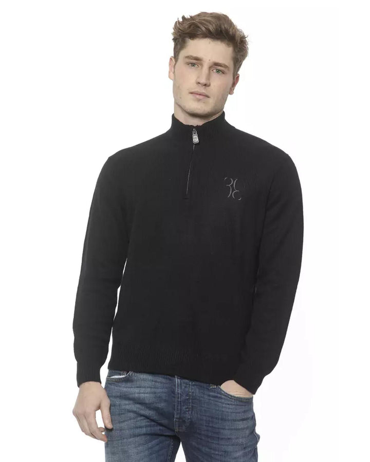 Cashmere Cardigan with Zip Closure and Logo Embroidery 2XL Men