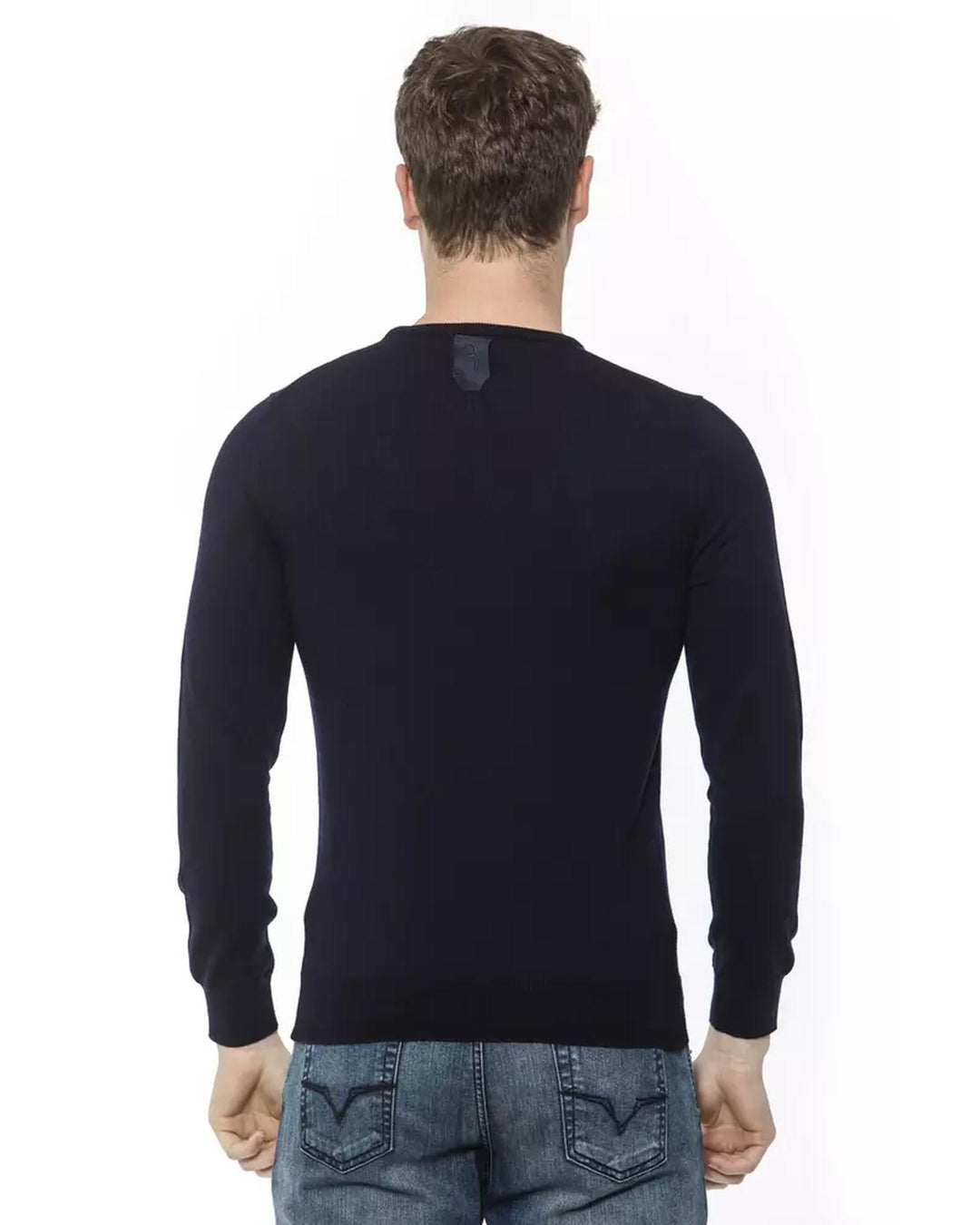 Logo Embroidered Crewneck Sweater in Merino Wool 48 IT Men