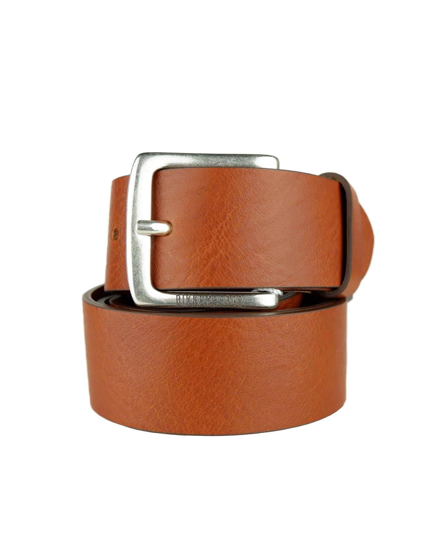 Bikkembergs Mens Calfskin Belt with Yellow Printed Logo 110 cm Men