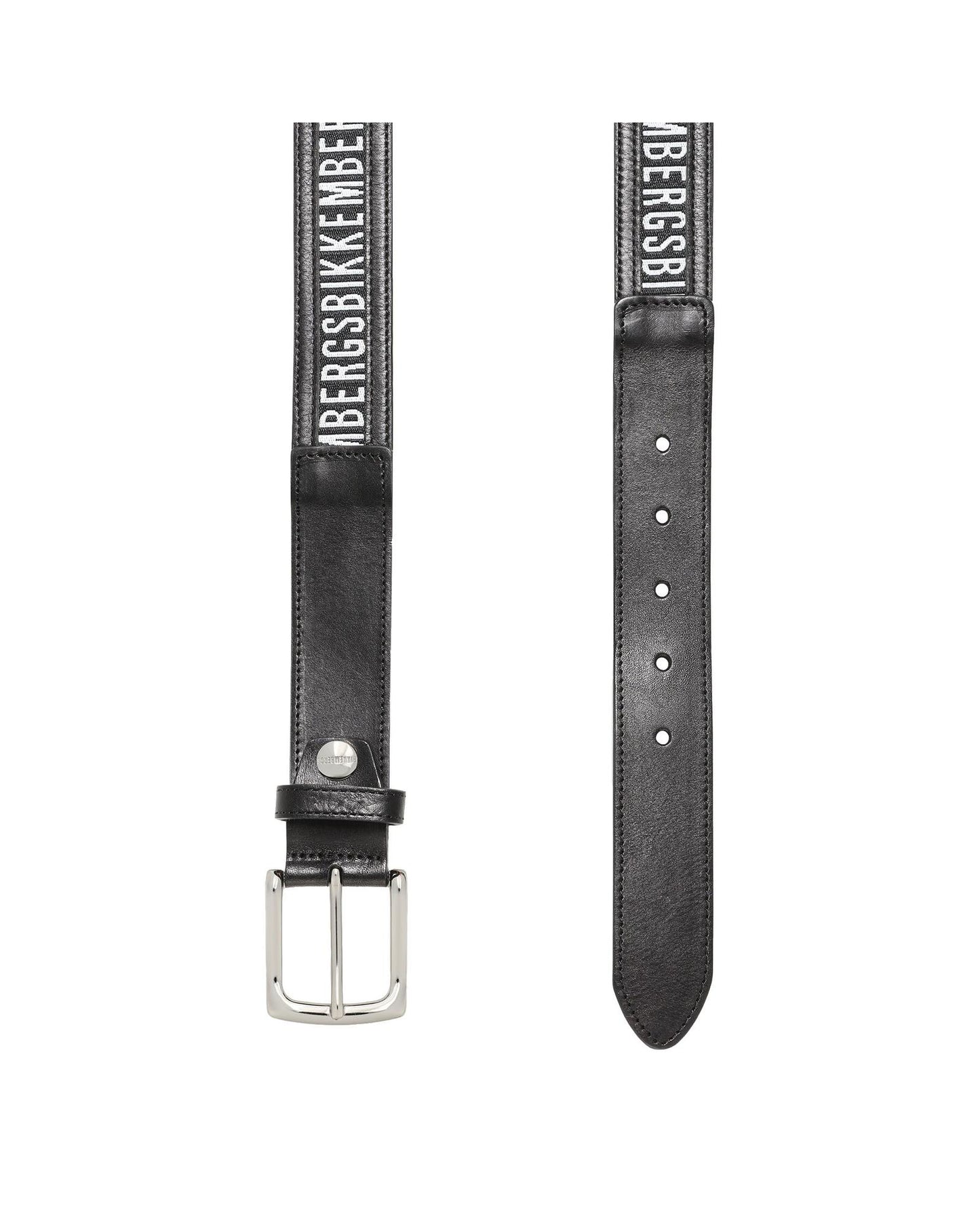 Bikkembergs Mens Belt - Black Calfskin 105 cm Men