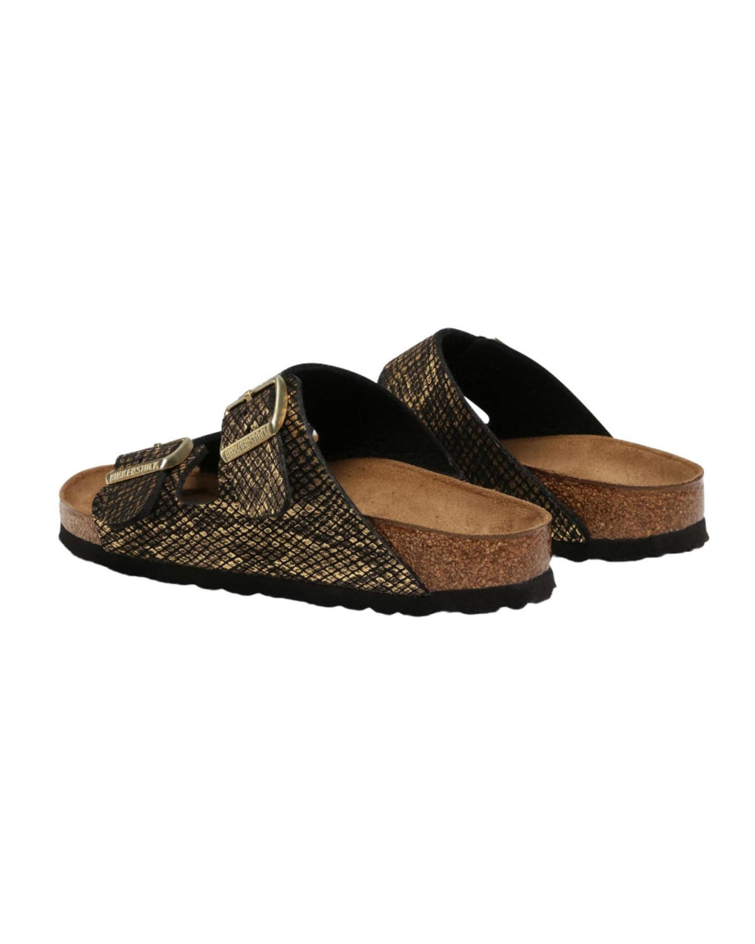 Python Embossed Adjustable Strap Sandals - 38 EU