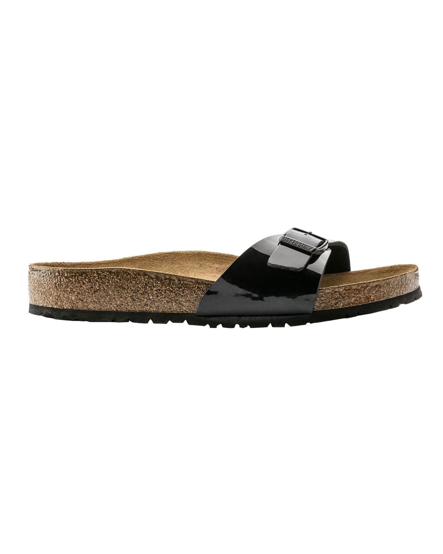 Narrow-Fit Cork Sandals with Buckle Strap - 40 EU