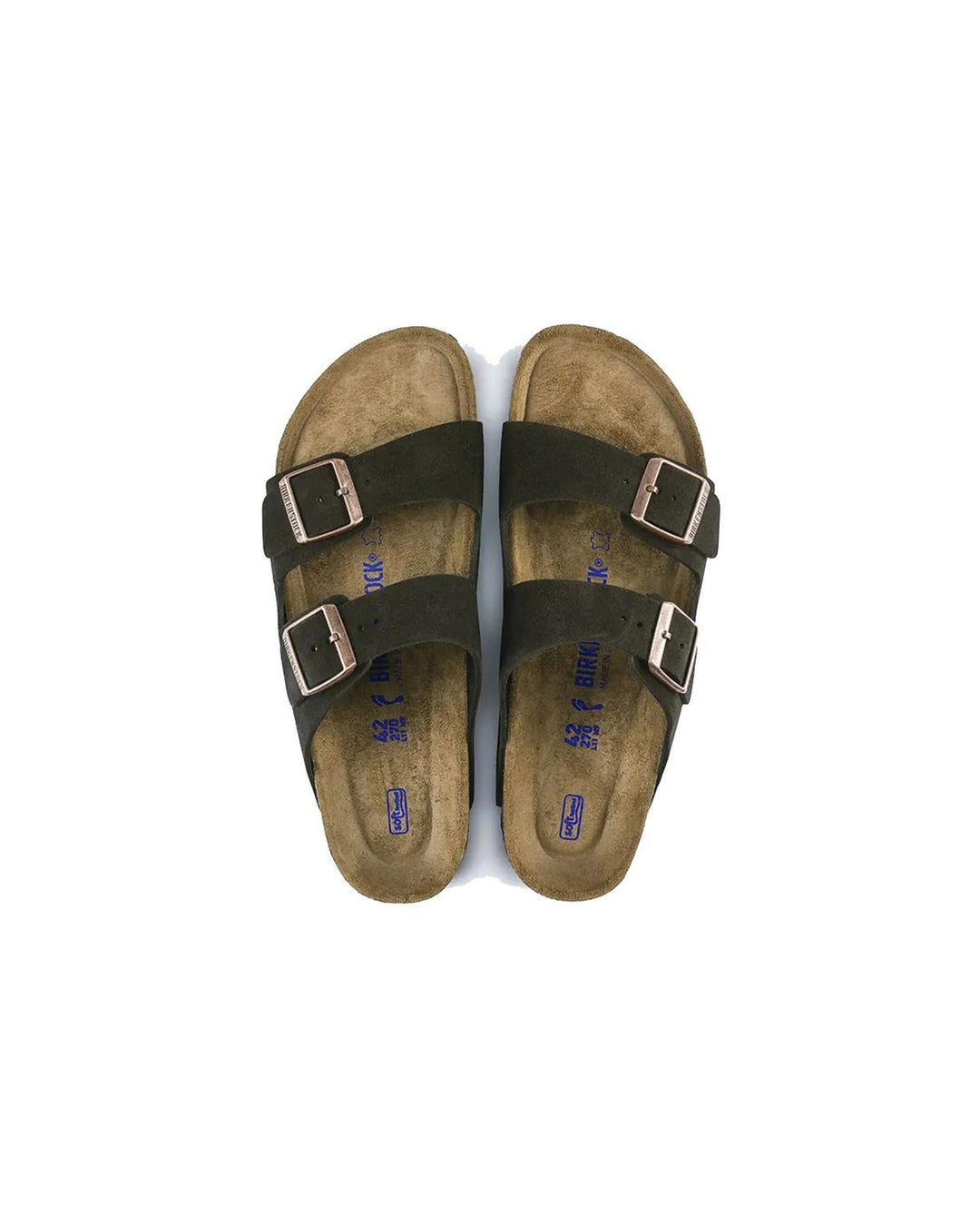 Soft Footbed Leather Sandals with Adjustable Straps - 38 EU