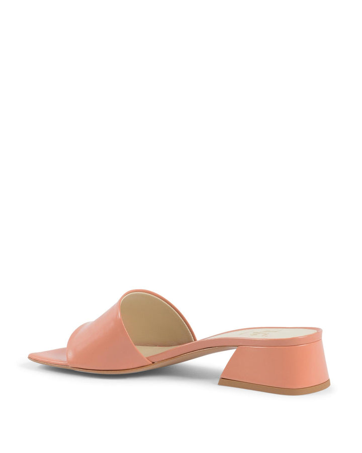 Leather Pink Sandals with 4cm Heel - 39 EU