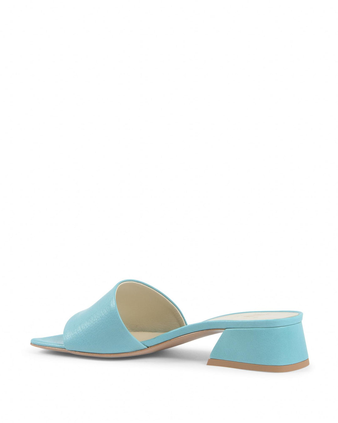 Leather Blue Sandals with 4cm Heel - 39 EU