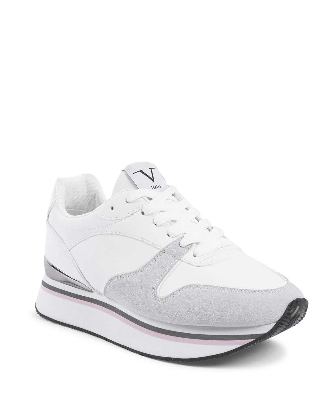 Synthetic Leather Rubber Sole Sneaker - 39 EU