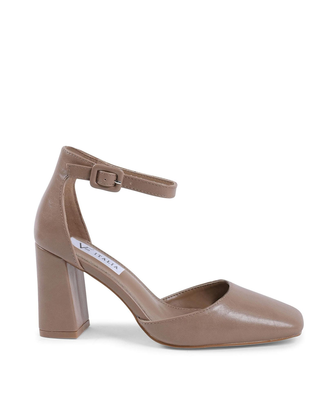 Ankle Strap Pump in Synthetic Leather - 38 EU