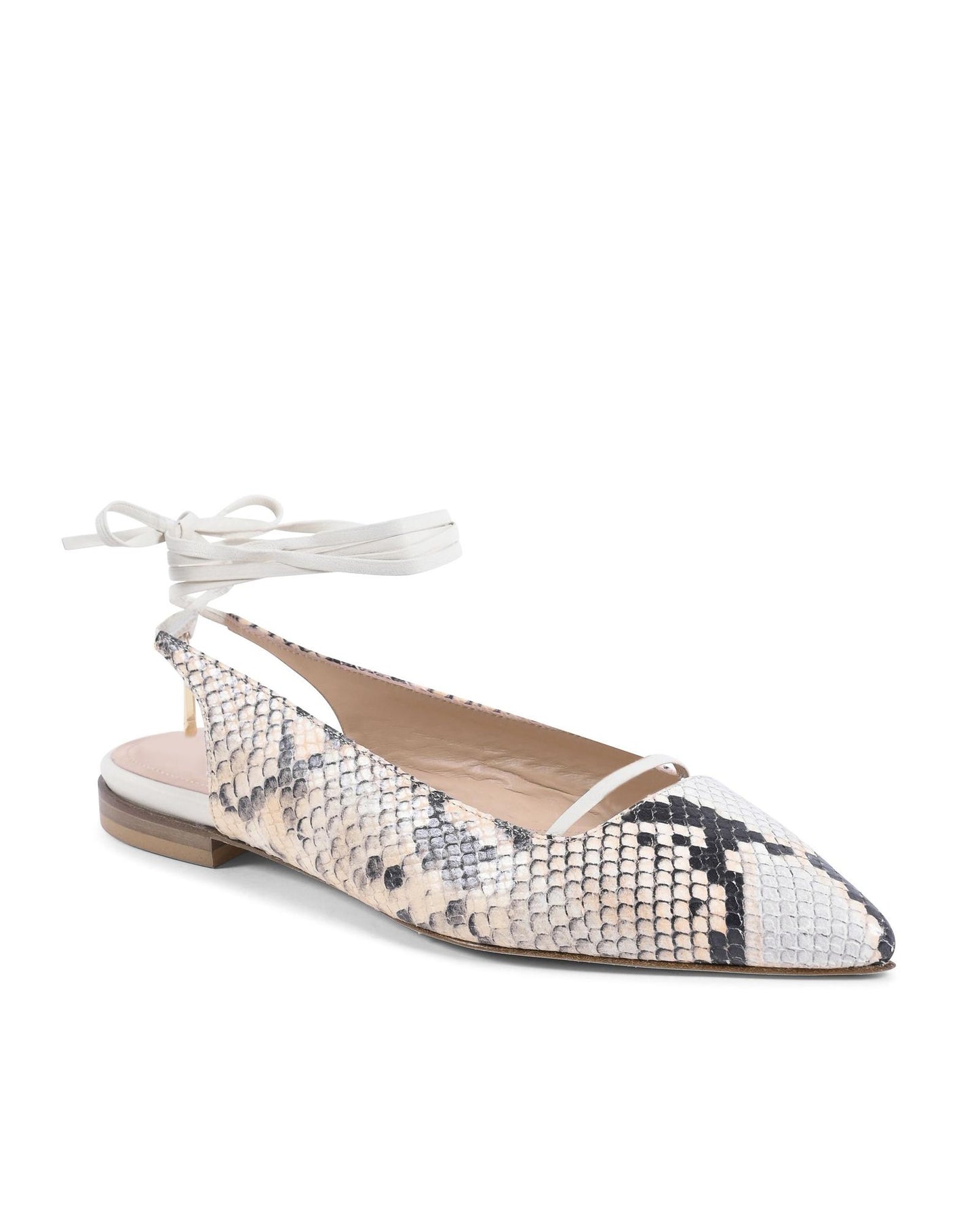 Pointed Toe Python Slingback - 36 EU