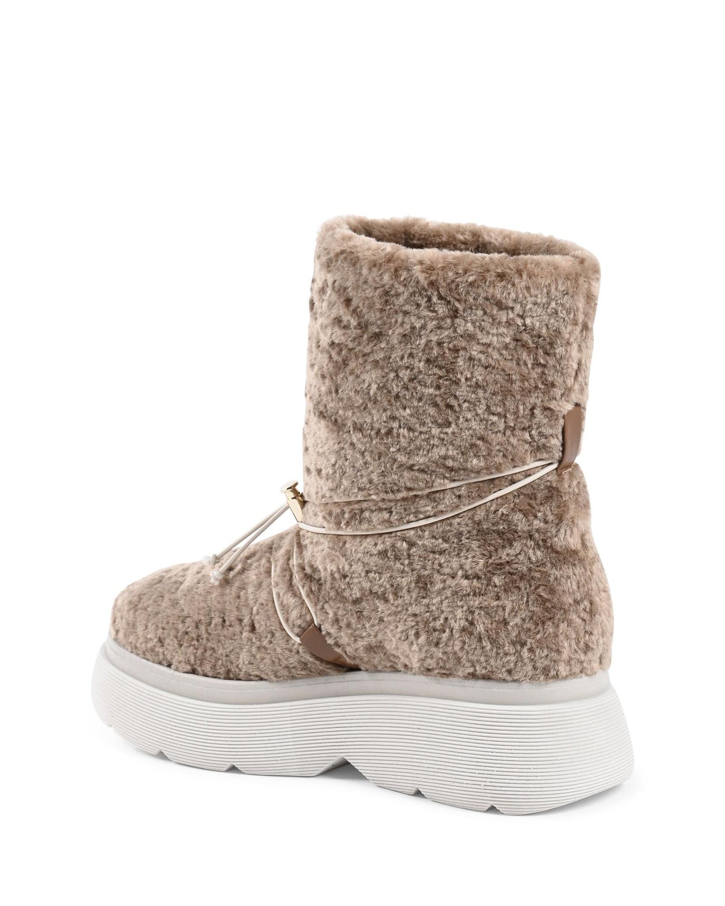 Faux Shearling Short Platform Boot - 38 EU