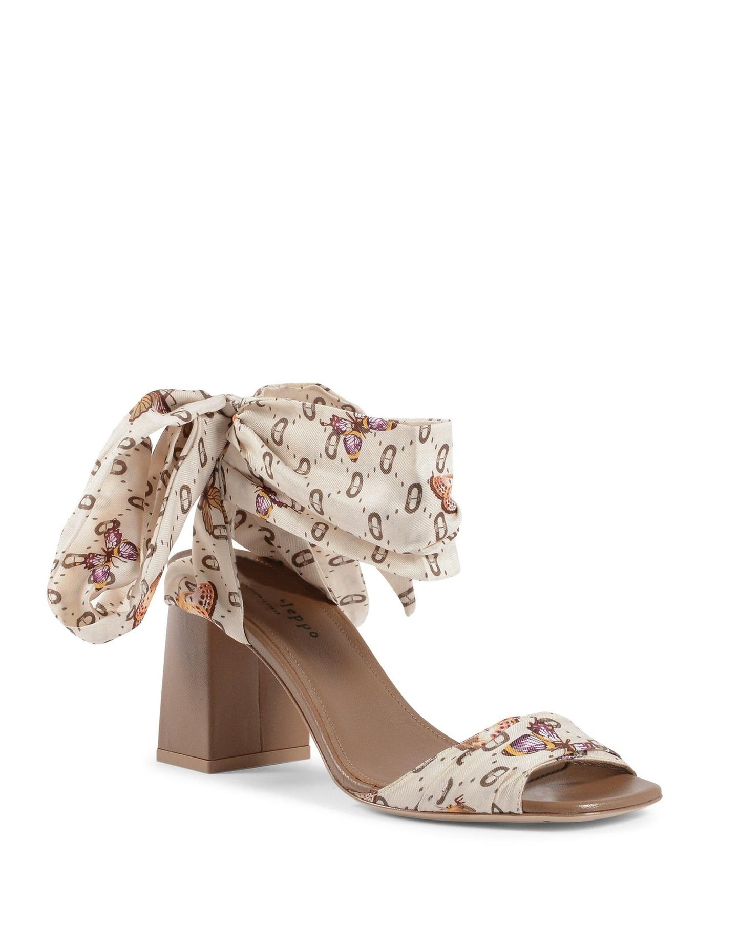 Silk Heeled Sandal - 38 EU