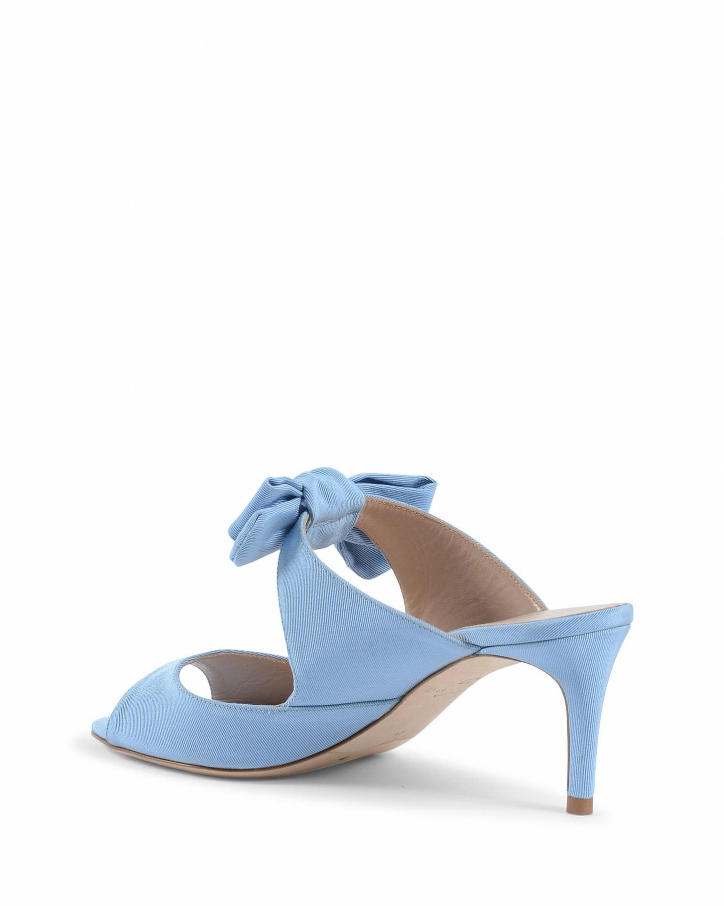 Blue Bow Mule with Low Heel - 37 EU