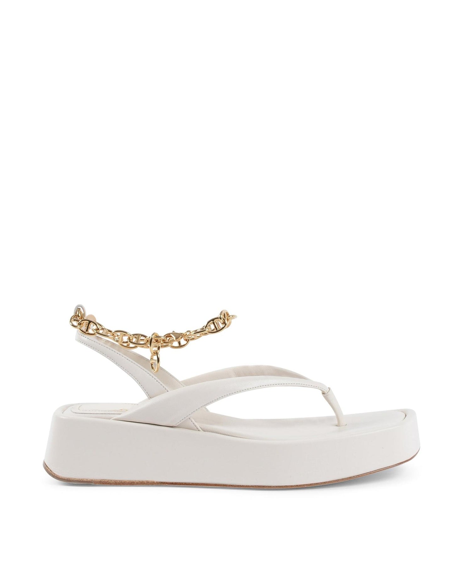 Gold Chain Wedge Sandals - 37 EU