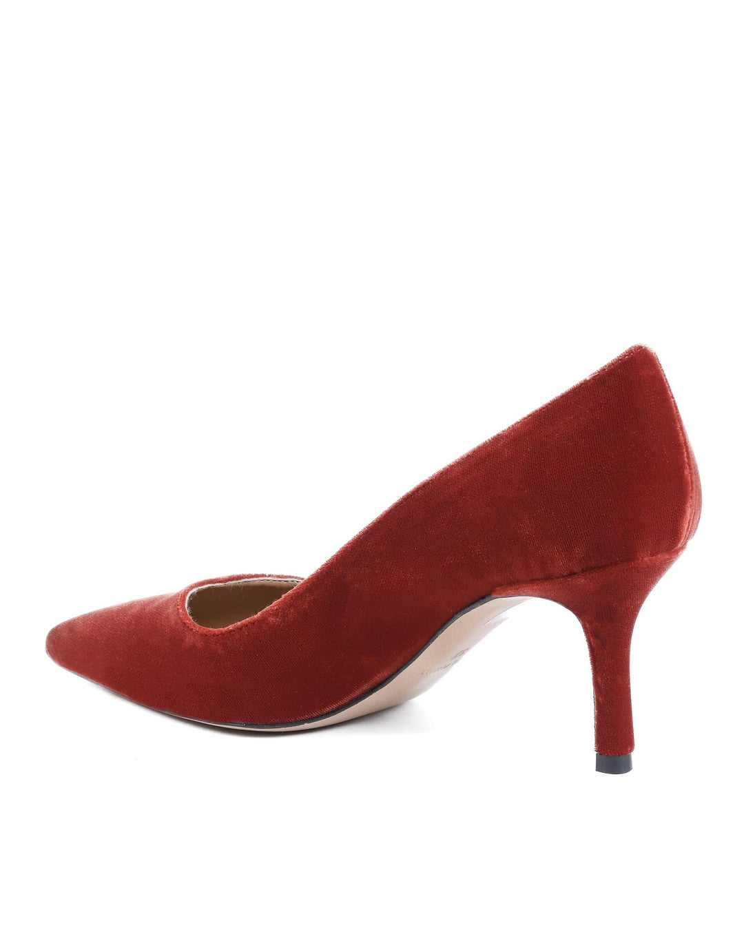 Velvet Block Heel Pump - 37 EU