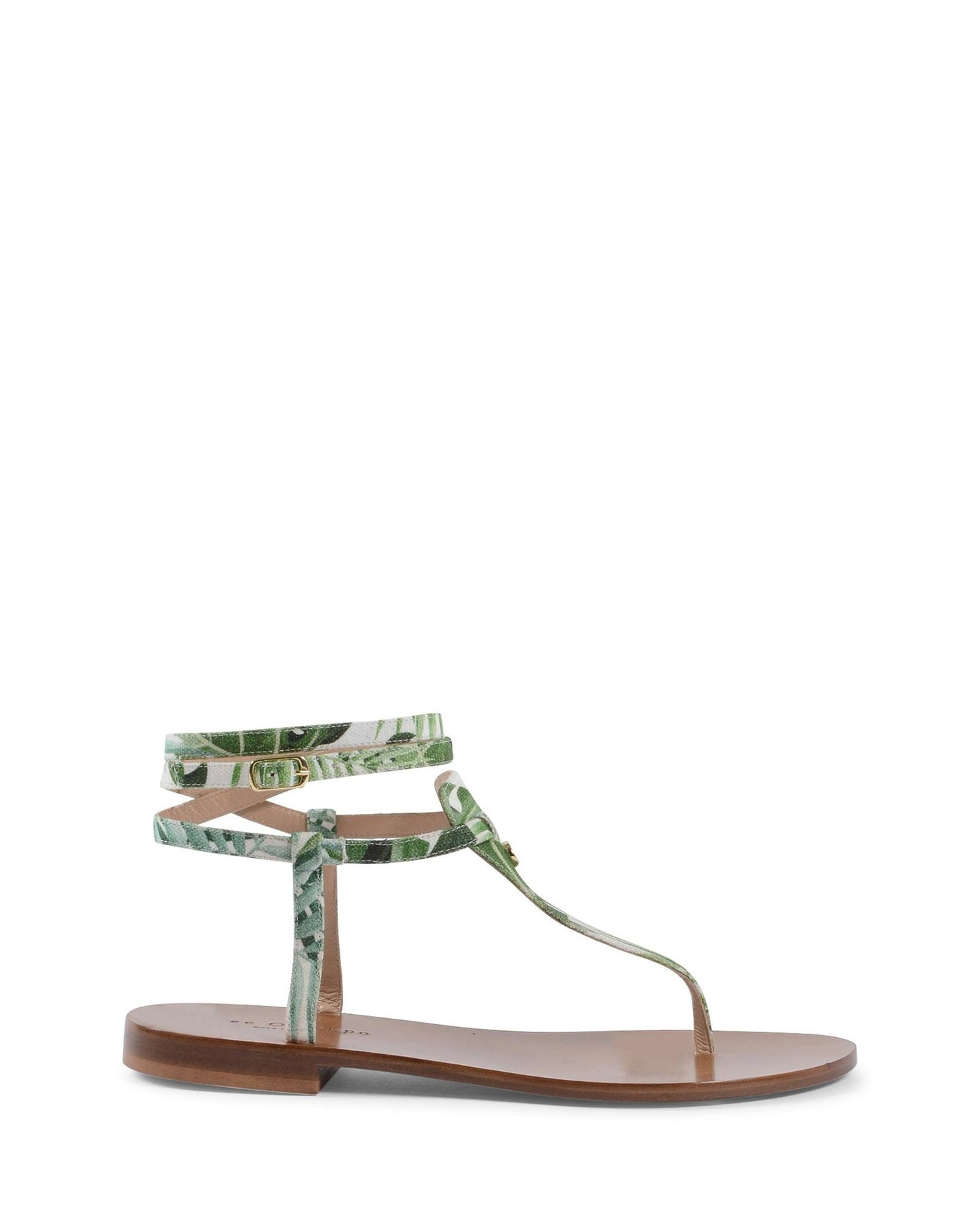 Palm Print Capri Sandals - 36 EU