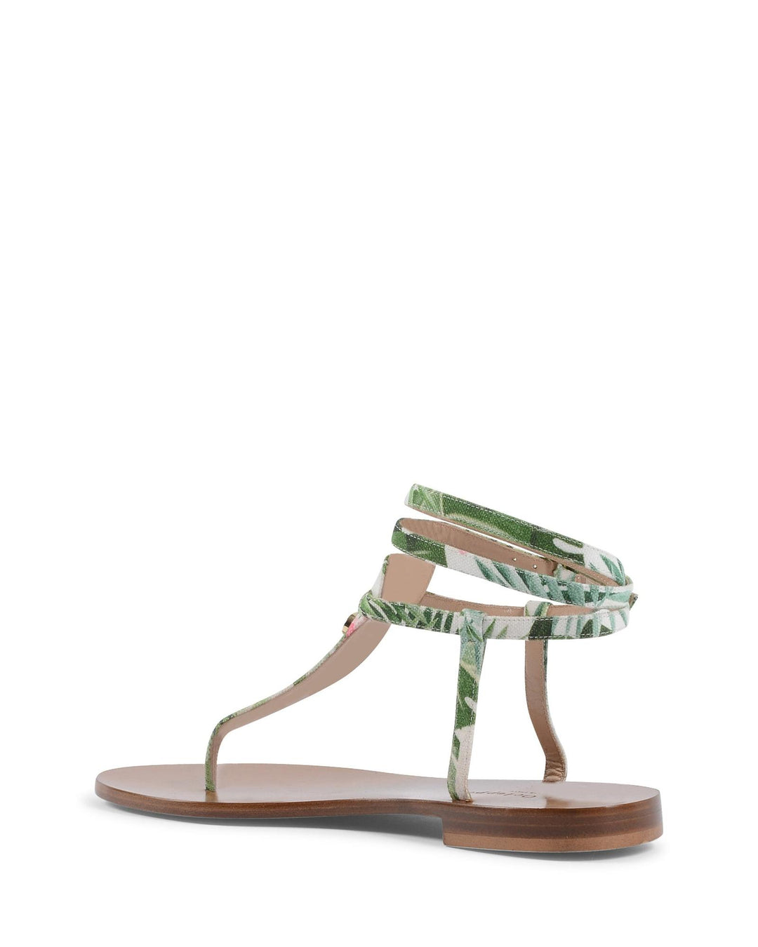 Palm Print Capri Sandals - 37 EU