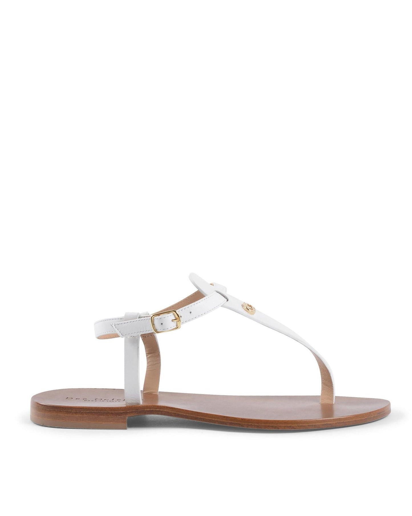 Leather Low Heel Sandals - 37.5 EU