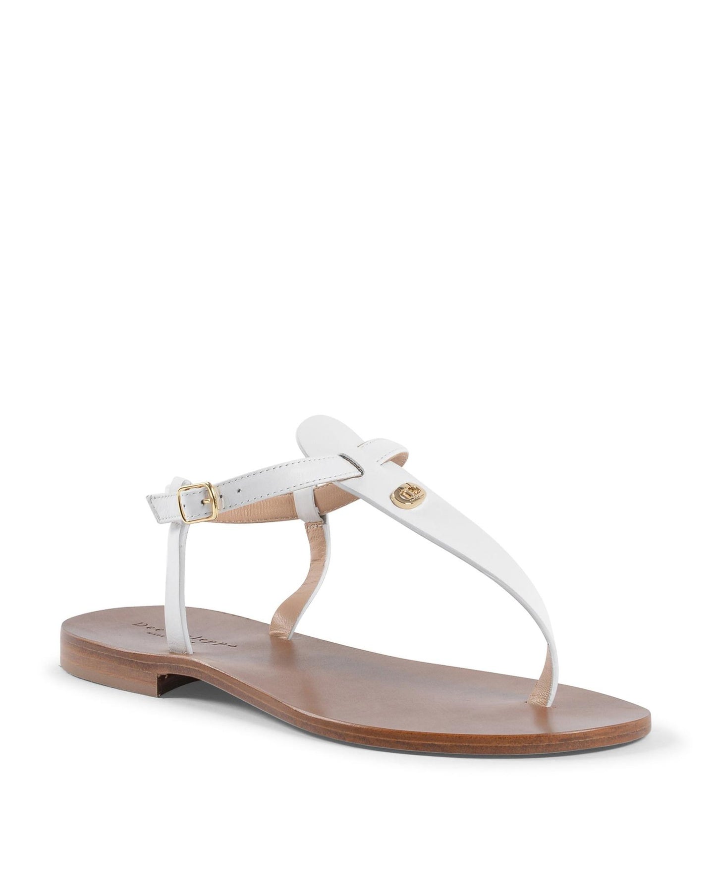 Leather Low Heel Sandals - 37.5 EU