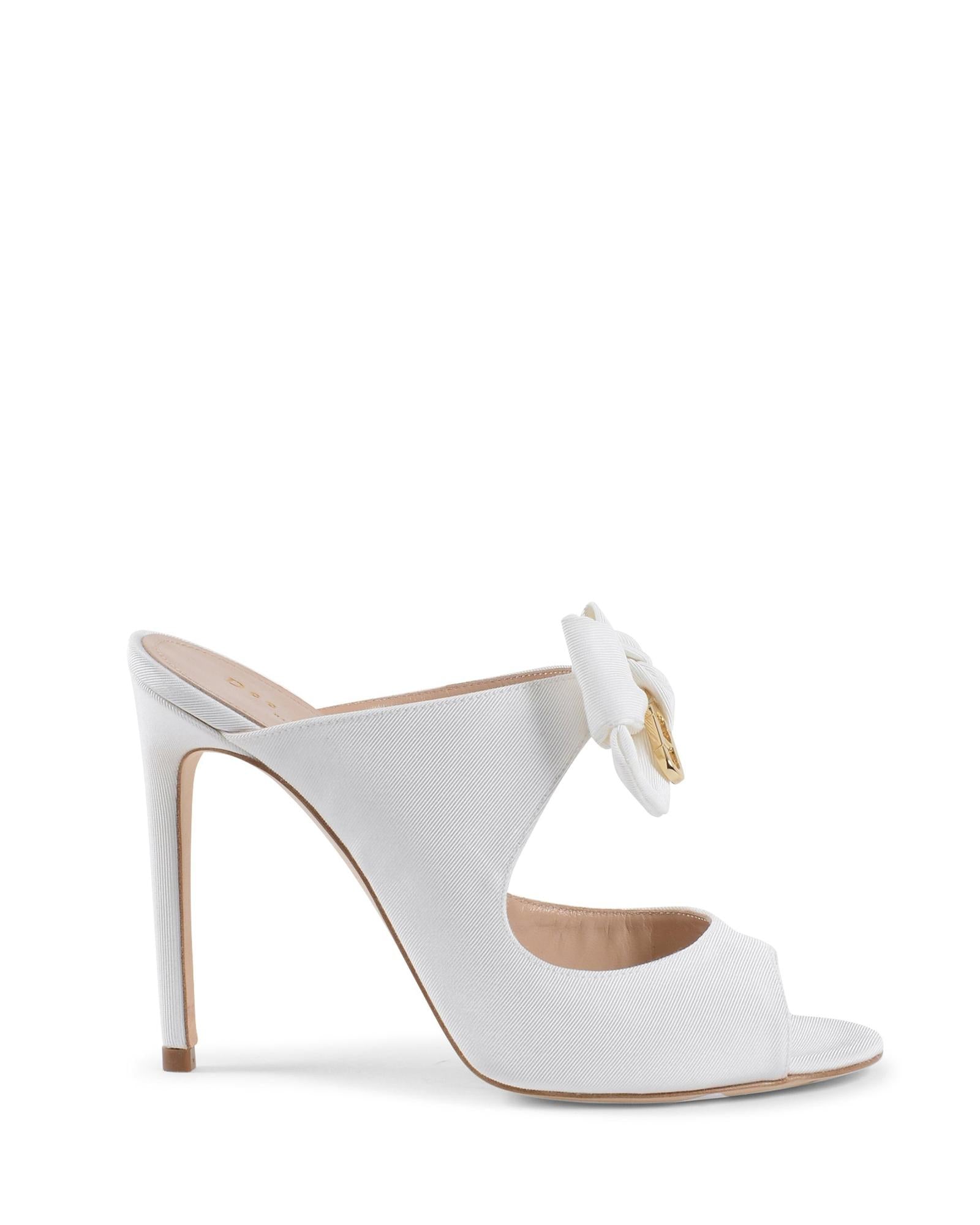 High Heel Mule with Bow Detail - 37.5 EU