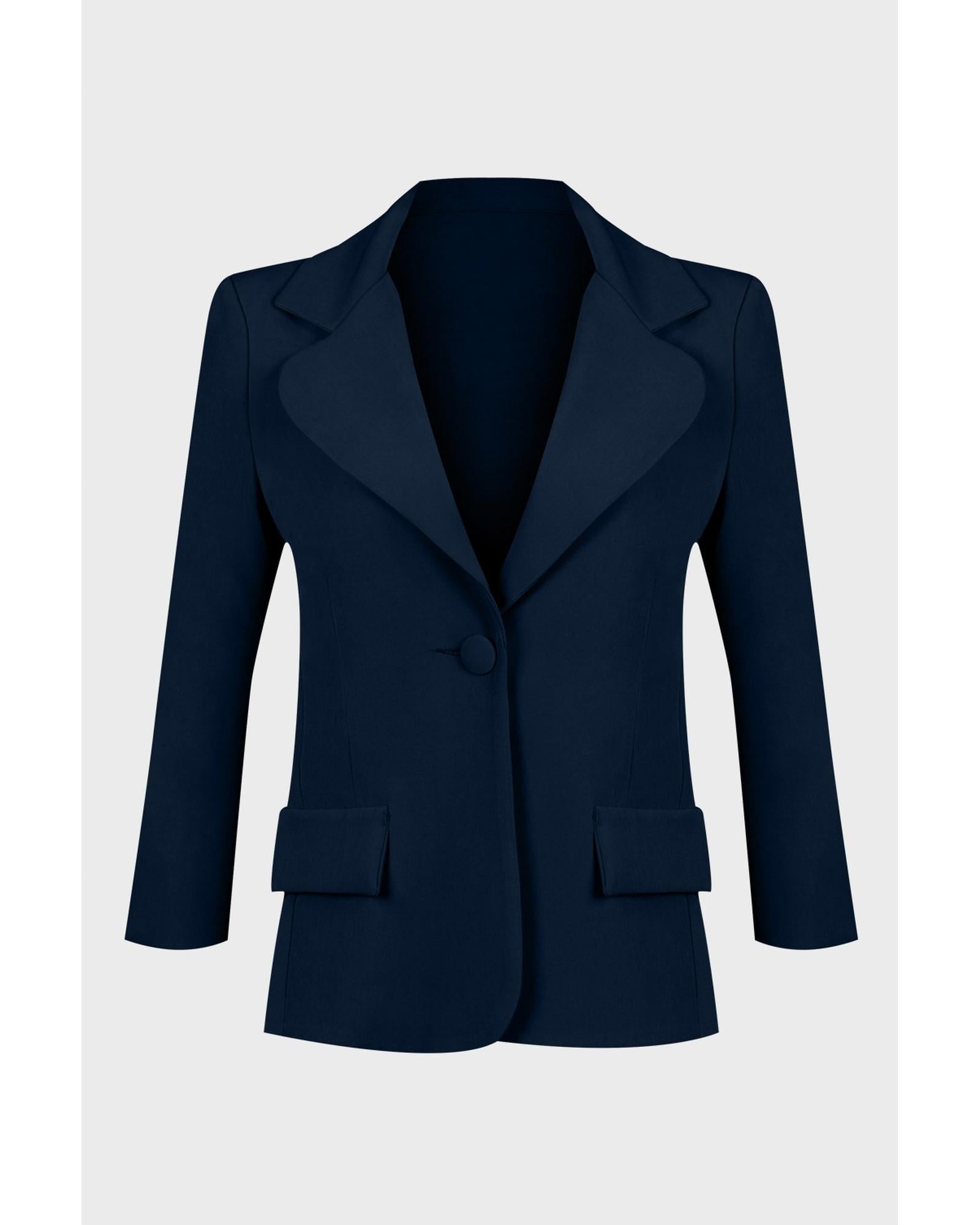 Navy  Italian Blazer - M