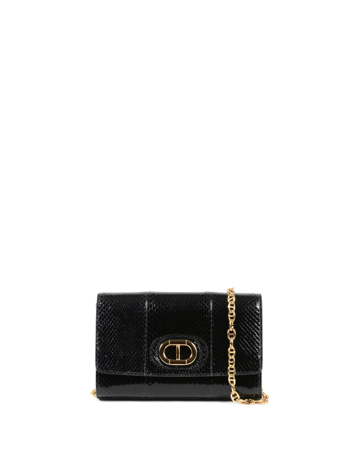 Python Chain Strap Clutch - One Size