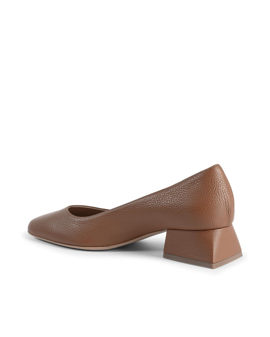 Leather Heeled Ballerina Shoes - 38 EU