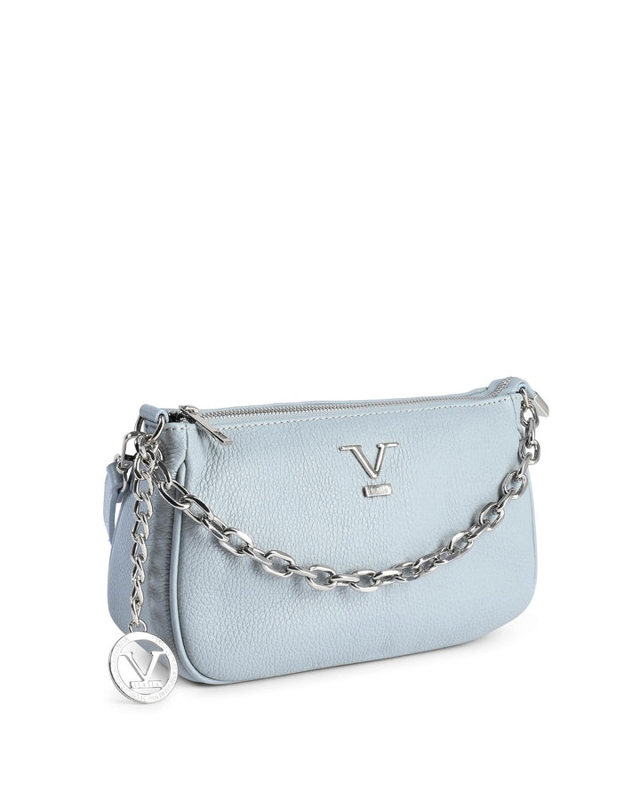 Blue Leather Mini Bag - One Size