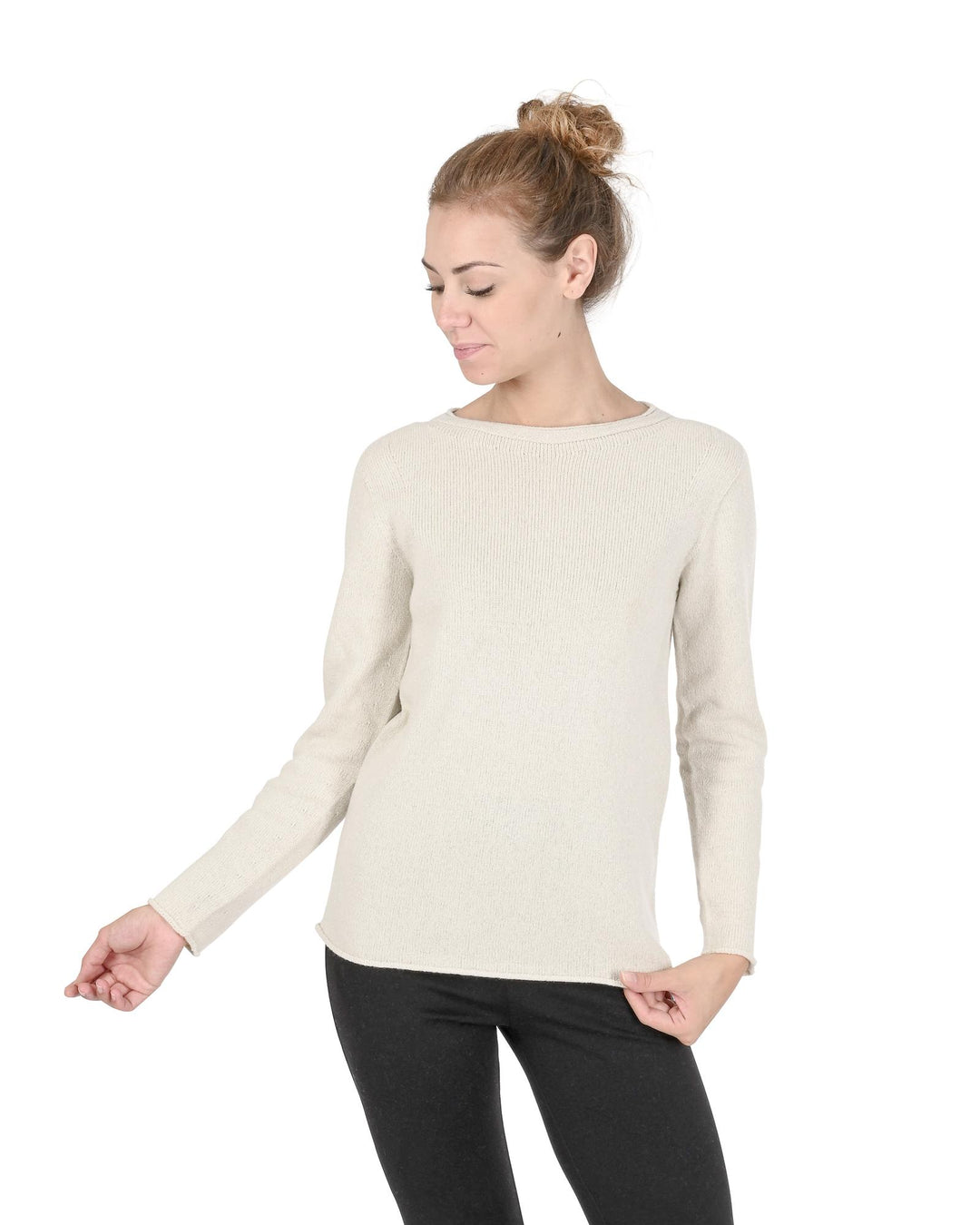 Boatneck Cashmere Sweater - 40 EU