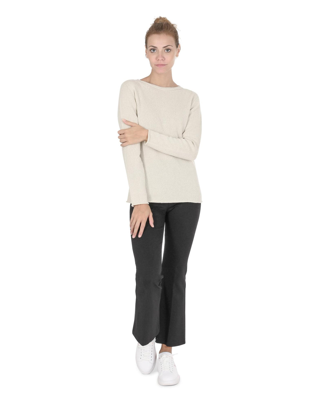 Boatneck Cashmere Sweater - 40 EU