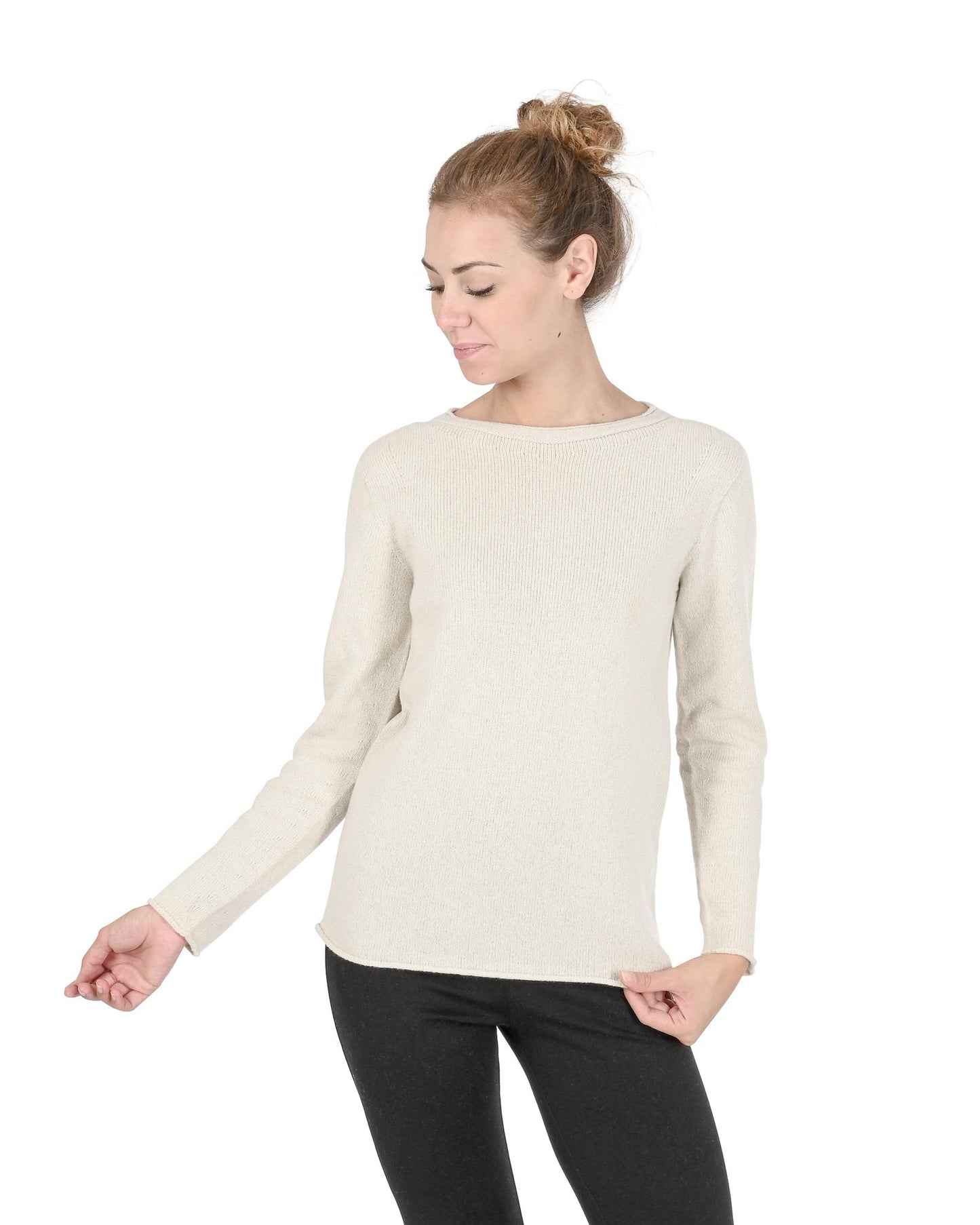 Boatneck Cashmere Sweater - 42 EU