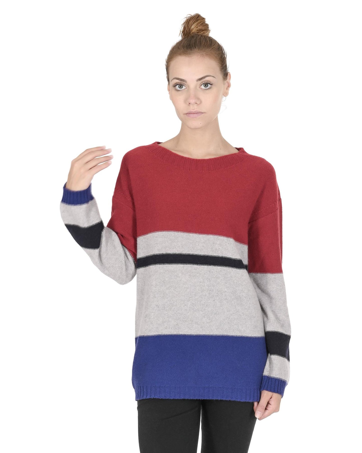 Premium Cashmere Boatneck Sweater - M