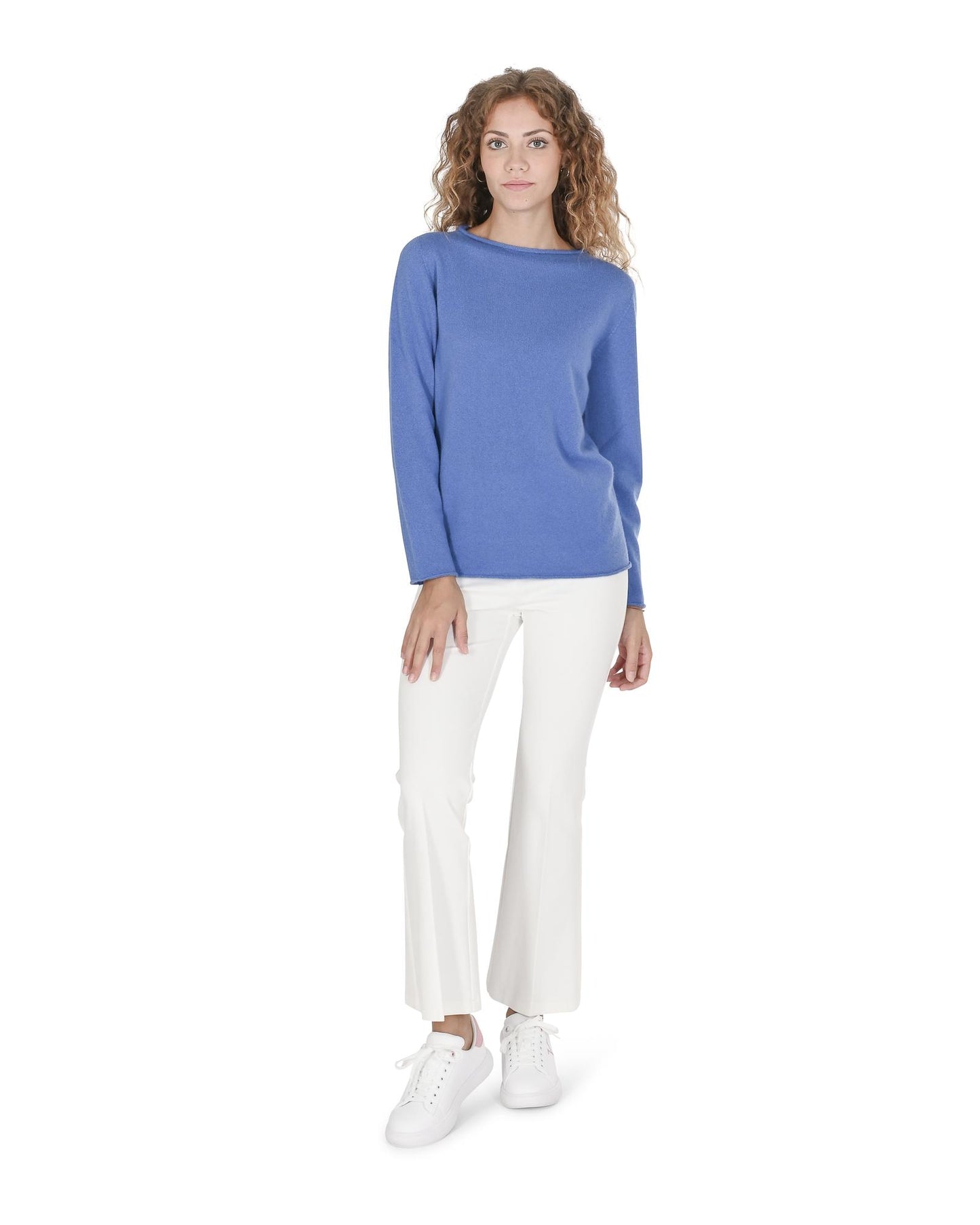 Premium Cashmere Boatneck Sweater - M