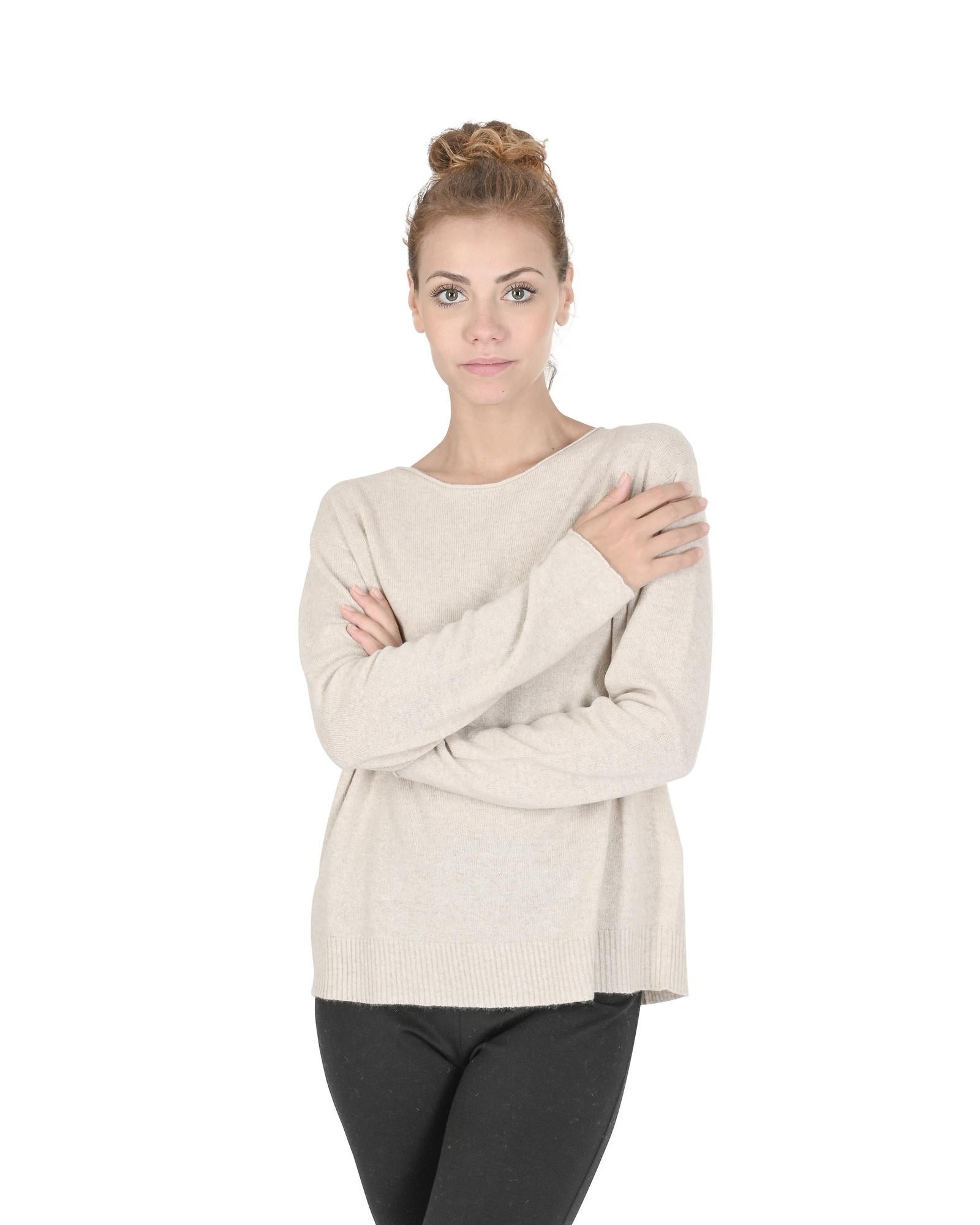 Cashmere Boatneck Sweater - M