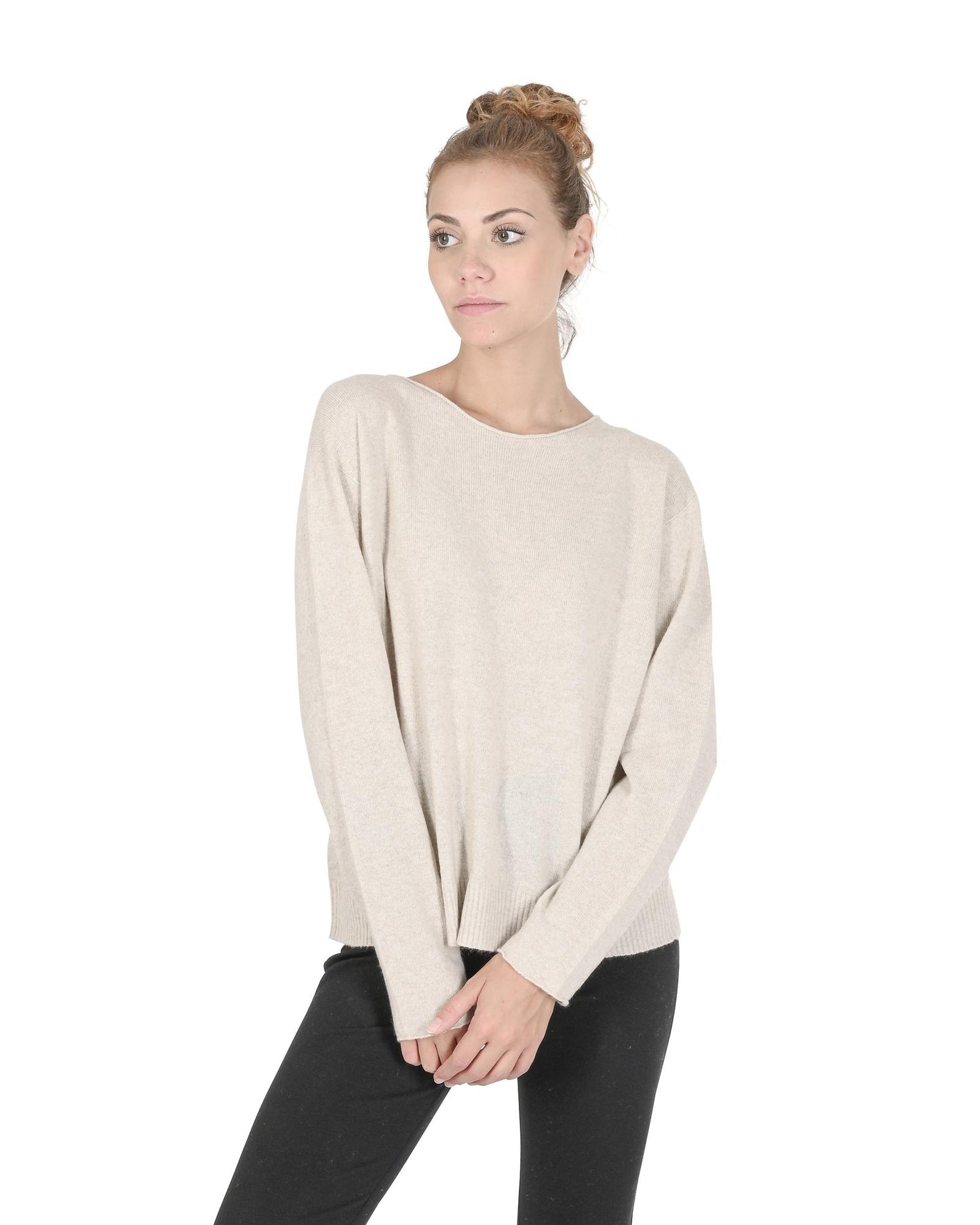 Cashmere Boatneck Sweater - M