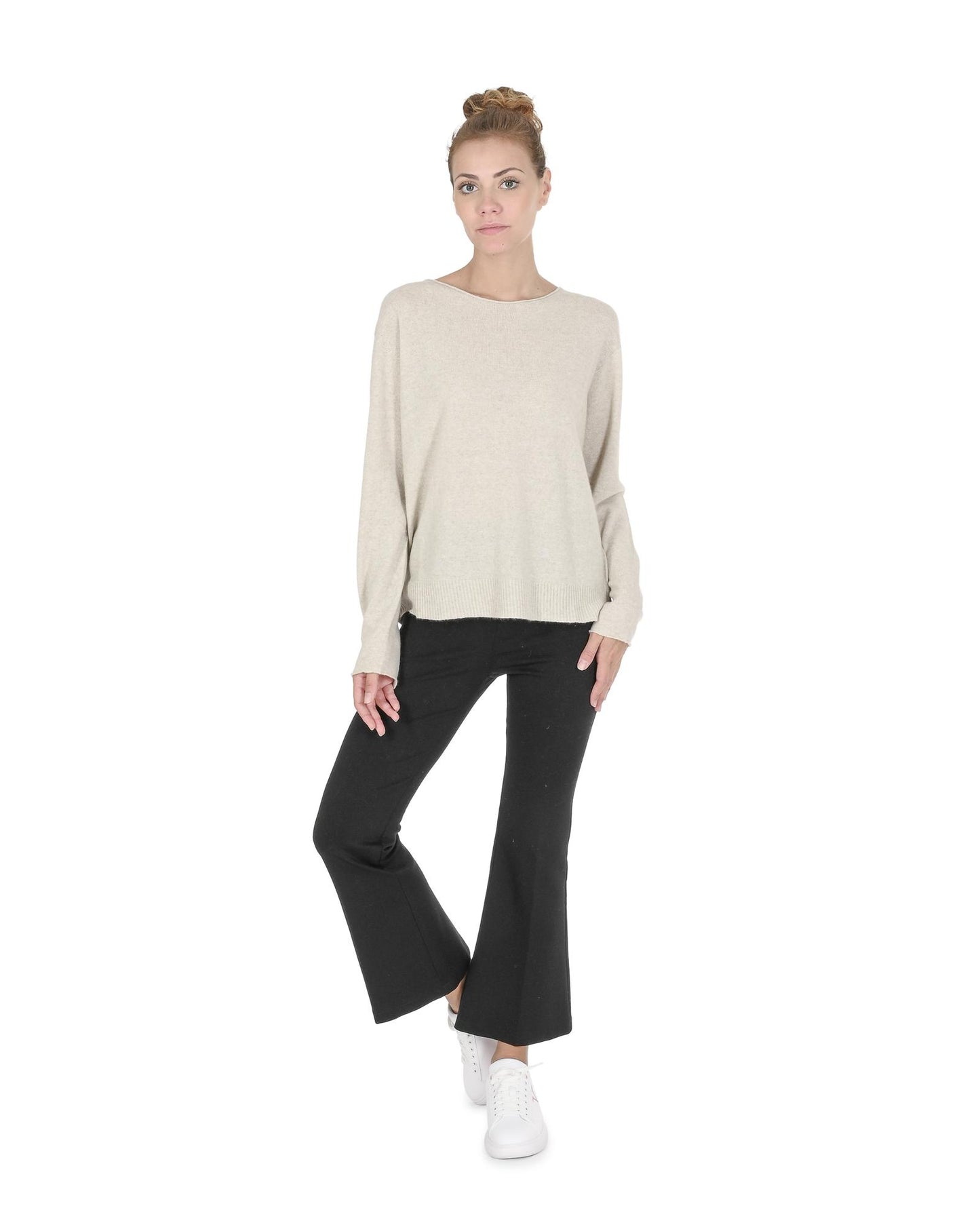 Cashmere Boatneck Sweater - M