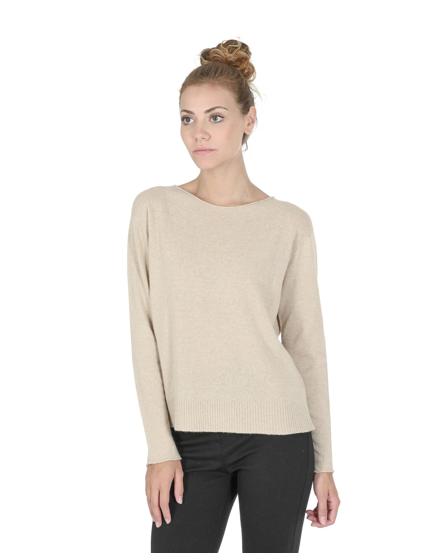 Cashmere Boatneck Sweater - M