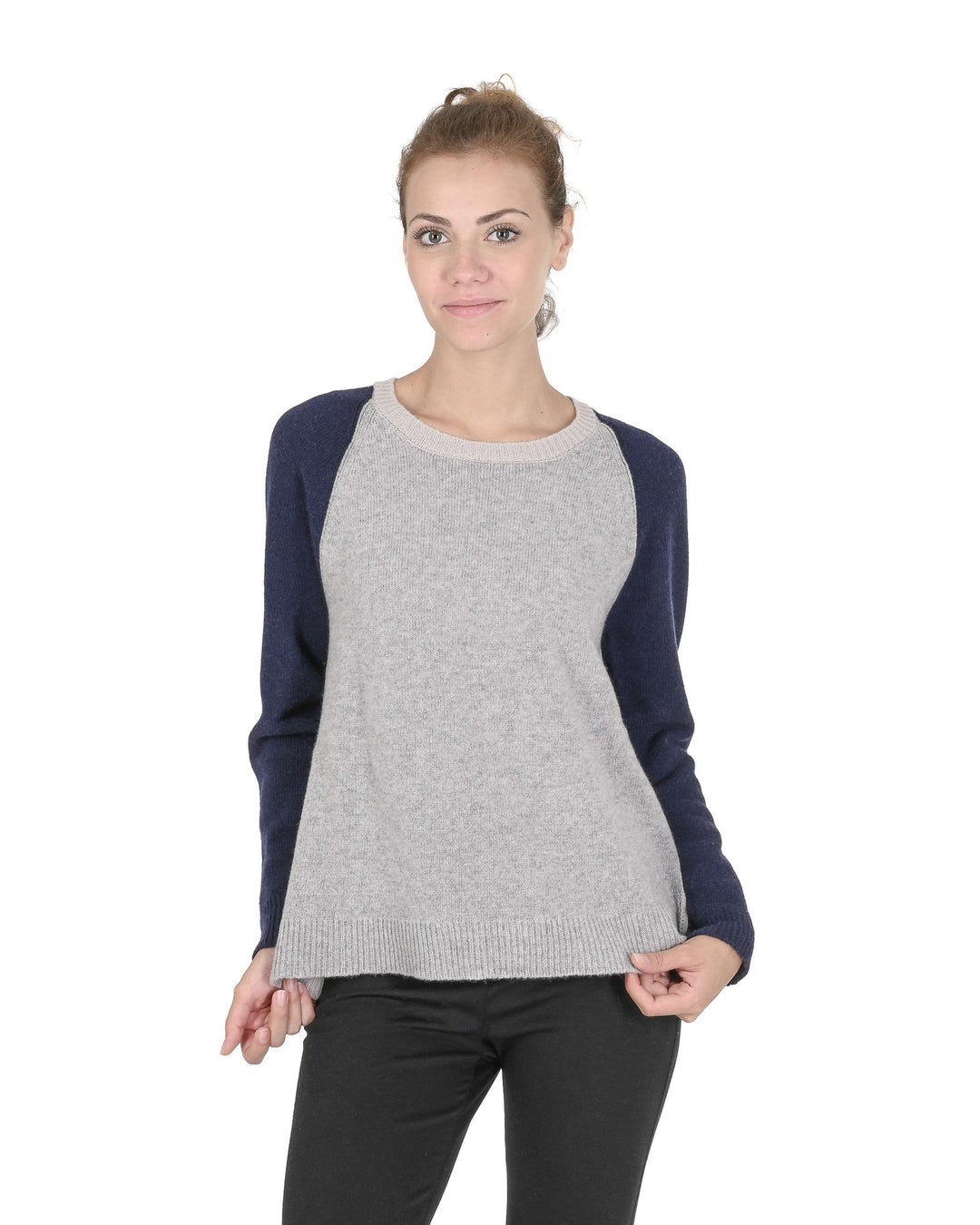 Premium Italian Cashmere Round Neck Sweater - 44 EU