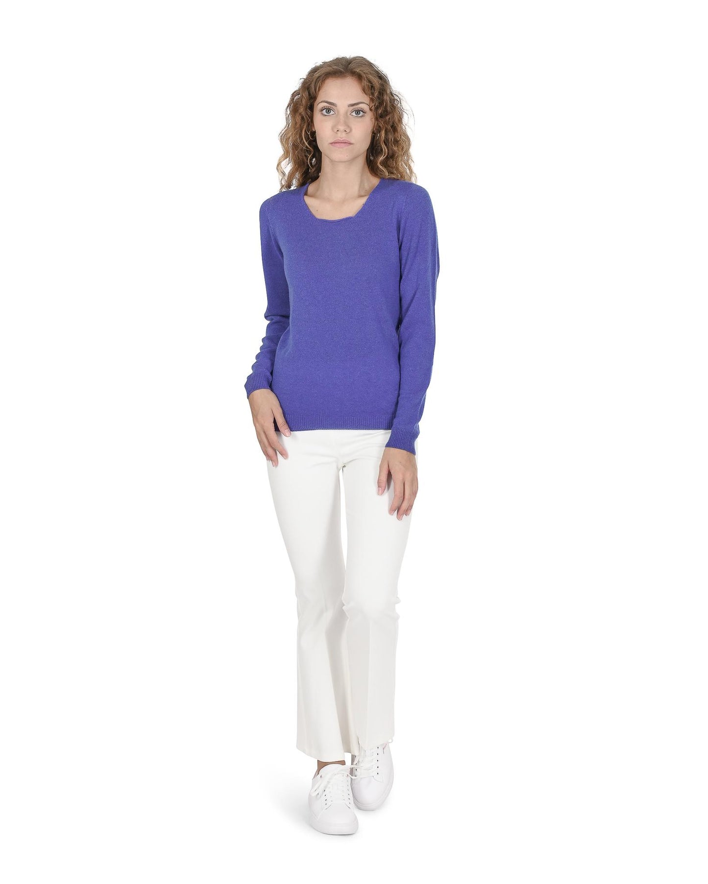 Square Neck Cashmere Sweater - 42 EU