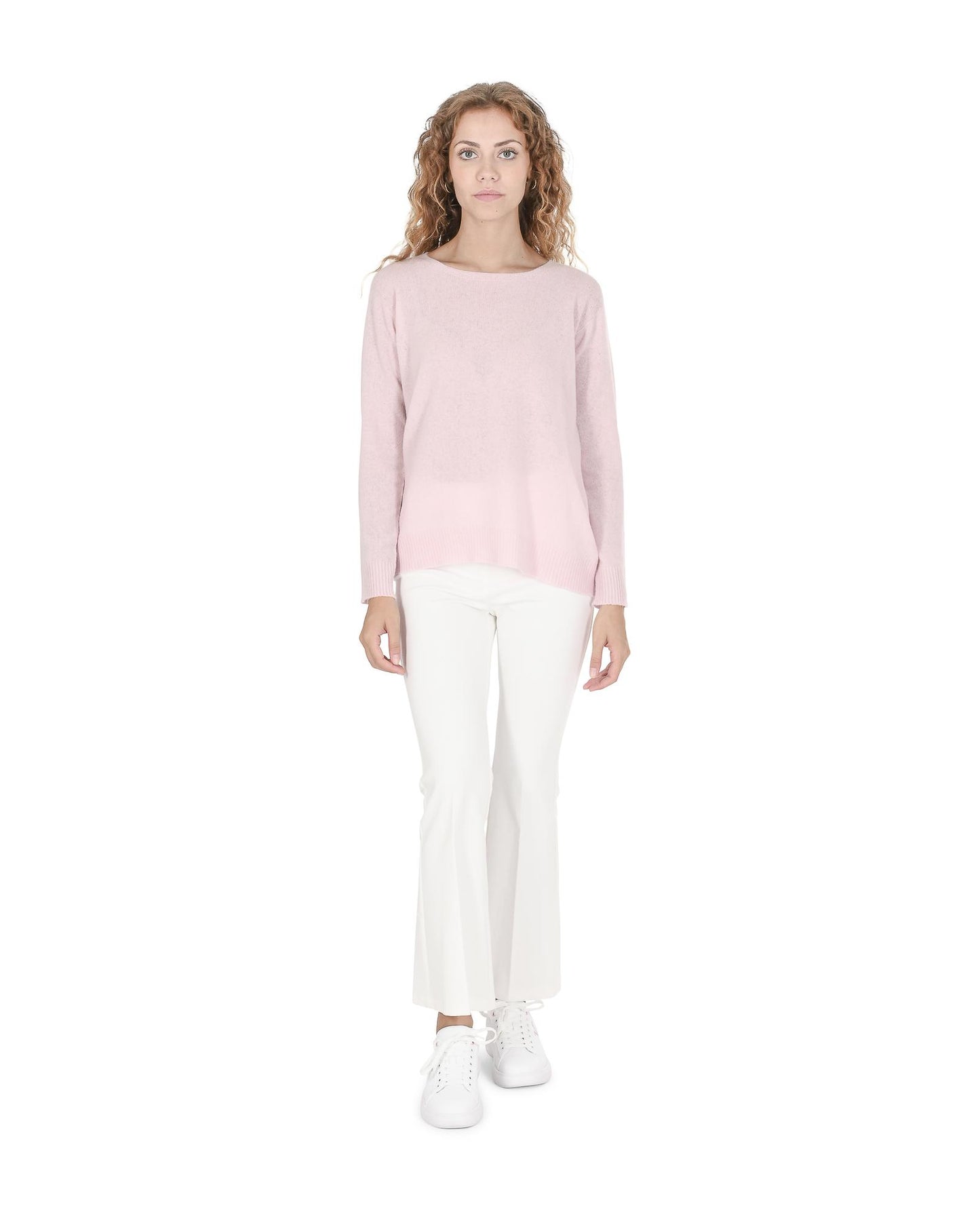 Square Neck Cashmere Sweater - S