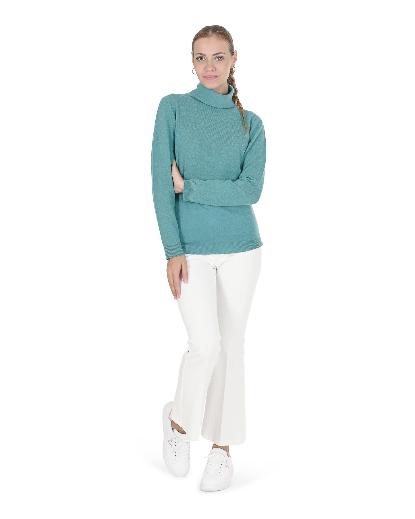 Premium Cashmere Turtleneck Sweater - XL