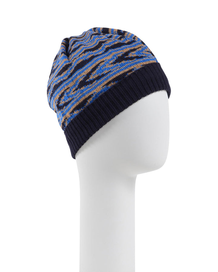 Beanie with Wool and Cotton Blend - One Size